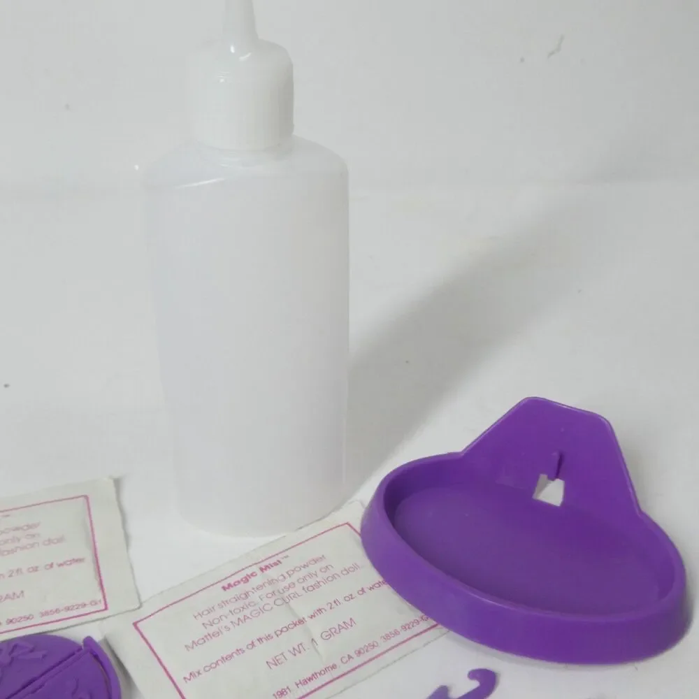 Magic Curl Barbie Accessories Vintage 1981 Brushes Clips Magic Mist